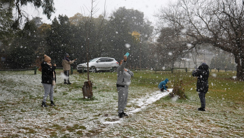 Photo of foto | A nins în Africa de Sud, un fenomen meteorologic rar